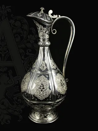 Серебряный кувшин  «Виноградная лоза»