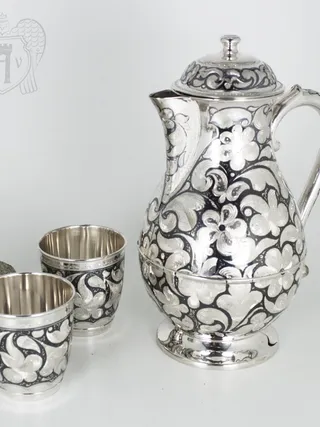 Серебряный набор для воды «Эдельвейс»