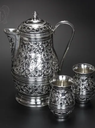 Серебряный набор для воды и сока «Богема»