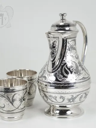 Серебряный набор для воды «Кубачинский»