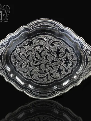 Серебряный поднос «Восток»