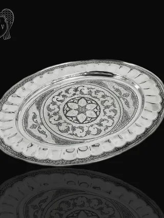 Серебряный поднос «Жемчужина Востока»