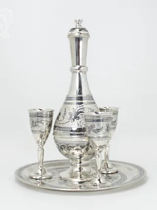 Серебряный сервиз для спиртных напитков «Столичный»