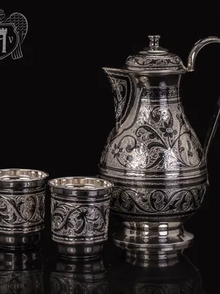 Серебряный сервиз «Кавказ» 925 пробы