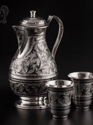 Серебряный сервиз «Виноградная лоза»