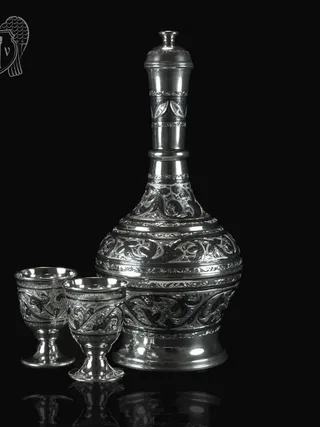 Серебряный сервиз водочный «Беседа»