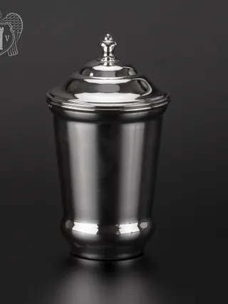 Серебряный стакан «Здоровье» + из чистого серебра 999 пробы