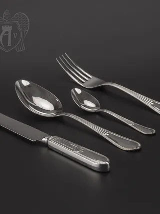 Серебряный столовый набор «Дева» 4 предмета