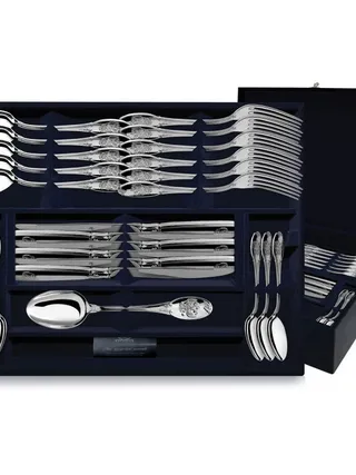 Серебряный столовый набор «Единство» 24 предмета