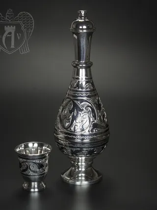 Серебряный водочный набор « Соло»