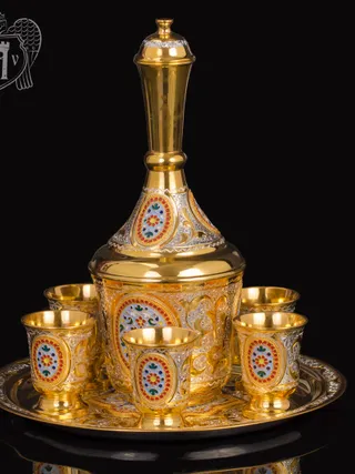 Серебряный водочный сервиз «Лорд»