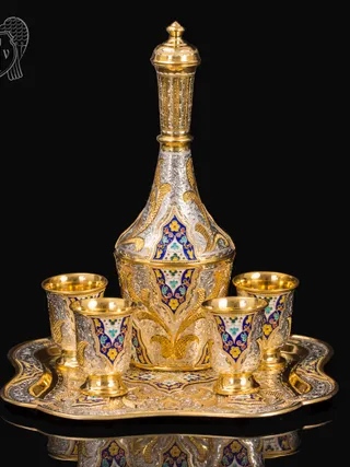 Серебряный водочный сервиз «Посольский»