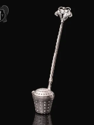 Серебряный заварник для чая  «Ведерко»