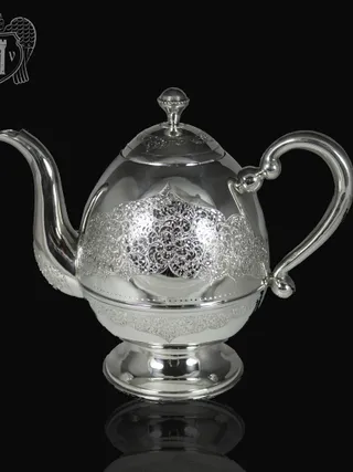 Серебряный заварочный  чайник « Маэстро»