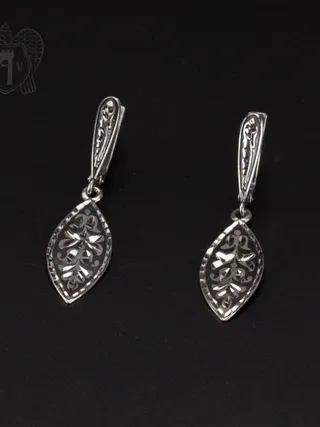 Серьги кубачинские «Березка»