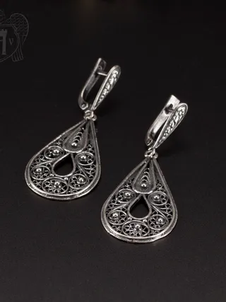 Серьги кубачинские «Далила»