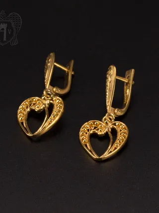 Серьги кубачинские «Love»