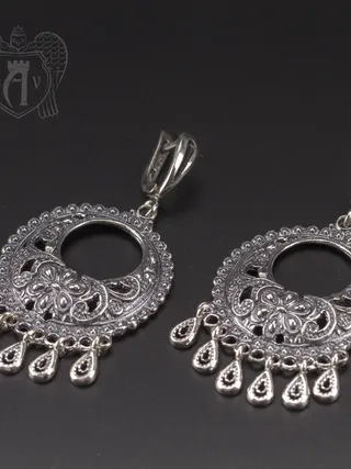 Серьги кубачинские «Солнце»