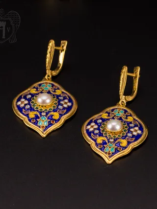 Серьги кубачинские «Царица»