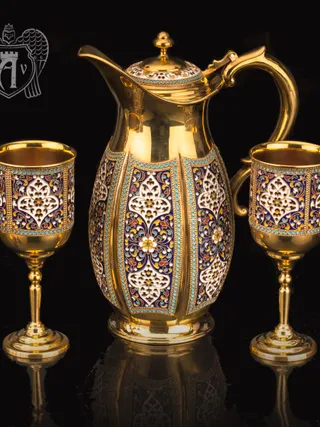 Сервиз «Авалон» с горячей эмалью и золочением 20993