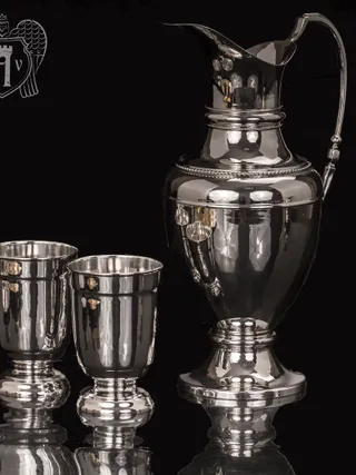 Сервиз для напитков из серебра 925 пробы «Аэлита»