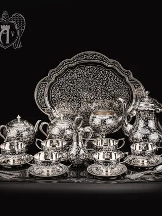 Сервиз серебряный чайный «Флоранж»