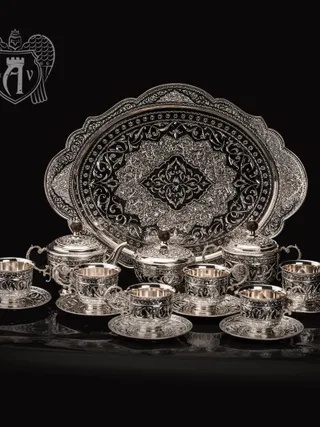 Сервиз серебряный чайный «Гренада»
