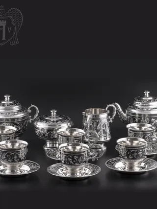 Сервиз серебряный чайный «Венеция»