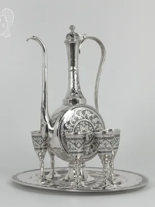 Сервиз серебряный коньячный «Жемчужина Востока»