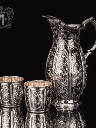 Сервиз серебряный  «Семирамида»