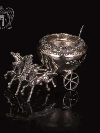 Солонка из серебра «Двойка»