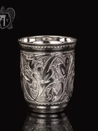 Стакан из чистого серебра 999 пробы «Капля росы»