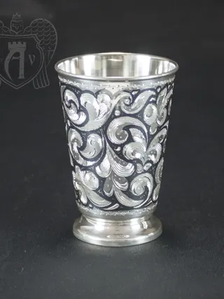 Стакан из серебра «Эдельвейс»