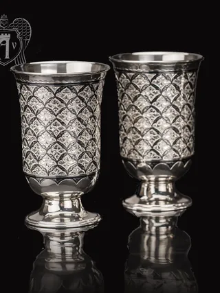 Стаканы из серебра «Норд» набор