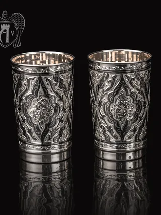 Стаканы из серебра «Шамхан» набор