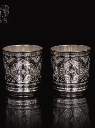 Стаканы из серебра «Витязь» набор