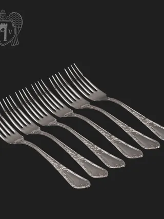 Столовые вилки из серебра 925 пробы «Герцогиня» 6 шт