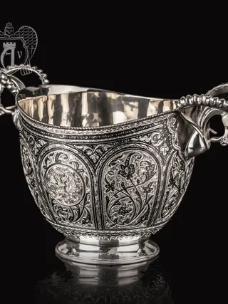 Ведро для шампанского из серебра «Элит»