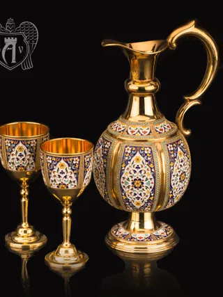 Винный сервиз «Легенда» с горячей эмалью