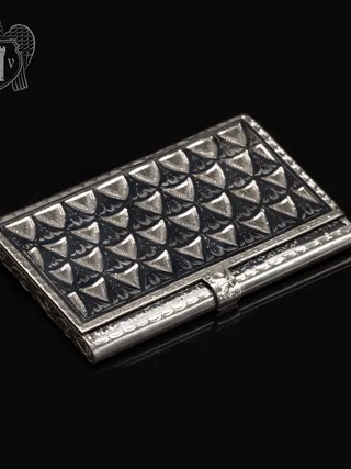 Визитница серебряная «Графика»