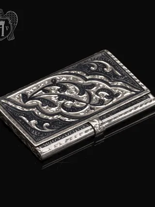 Визитница серебряная «Кубачи»