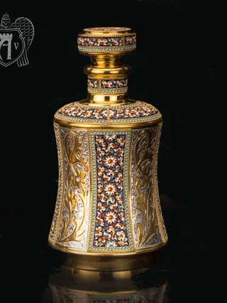 Водочный графин  «Наполеон» с золочением и эмалью