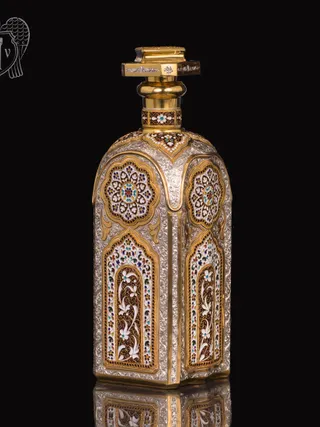 Водочный графин  «Освальд» с золочением и эмалью