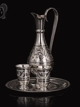 Водочный сервиз серебряный «Галант»