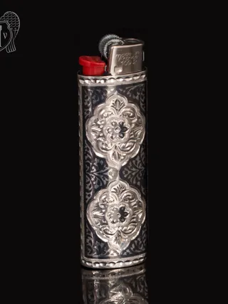 Зажигалка из серебра  «Бристоль»