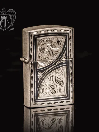 Зажигалка из серебра  «Мираж»