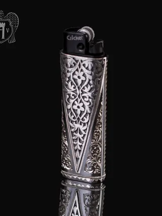 Зажигалка серебряная «Эго»