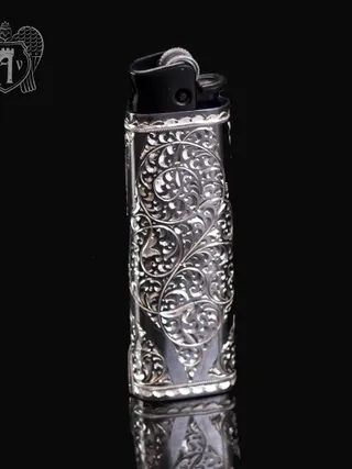 Зажигалка серебряная  «Эгоист»