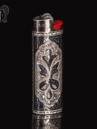 Зажигалка серебряная  «Мистраль»