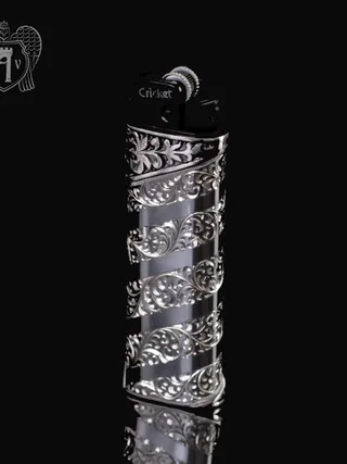 Зажигалка серебряная «Огонек»